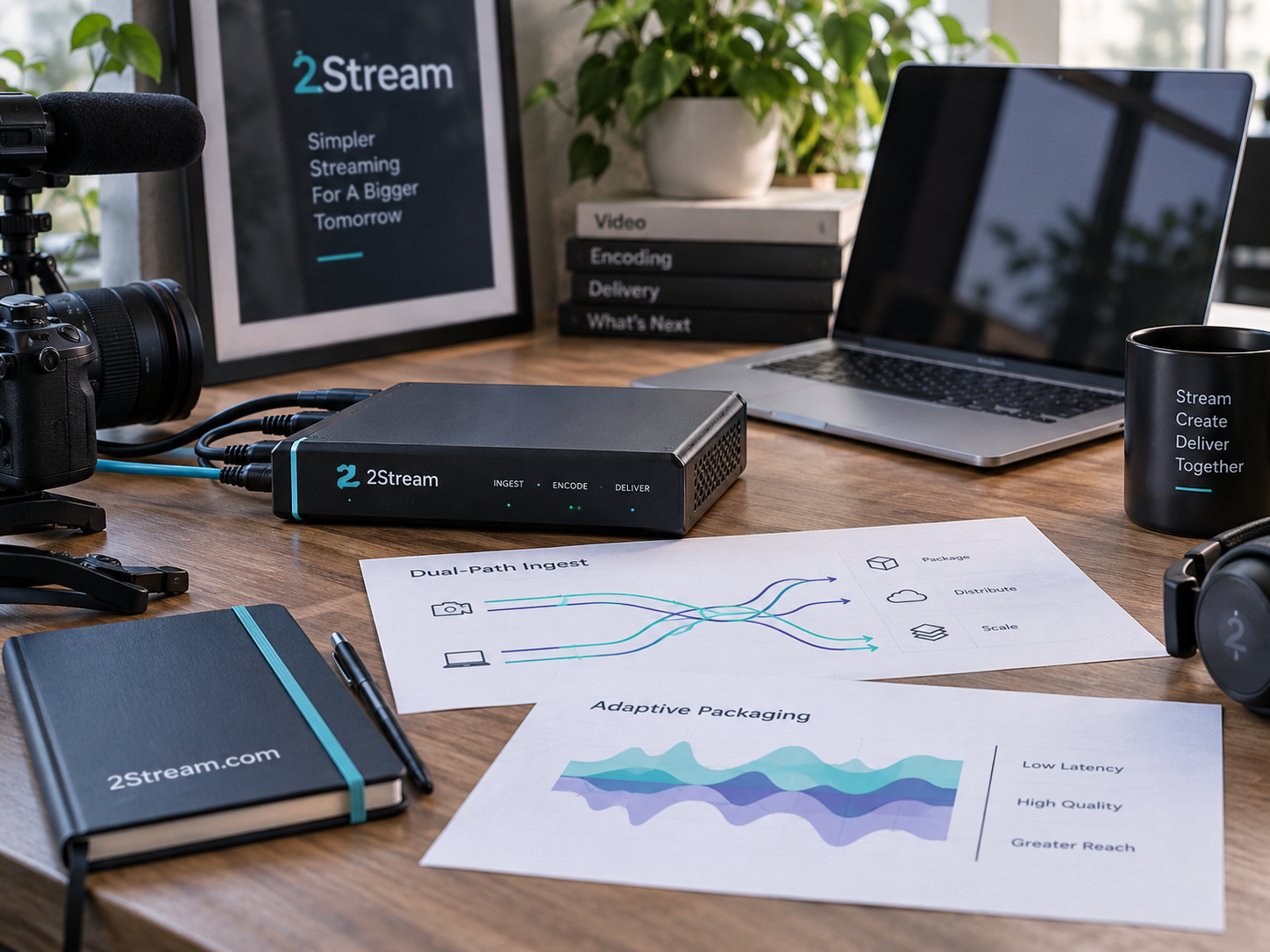 Planning desk for a live streaming saas